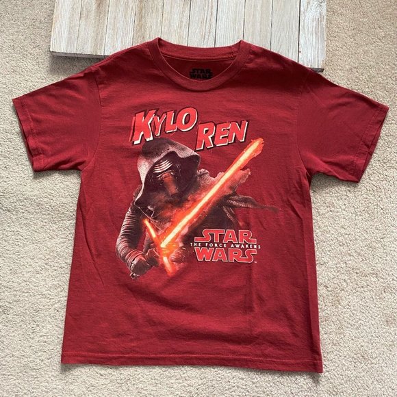 Star Wars Mad Engine L (10 / 12) Kylo Ren The Force Awakens Graphic T-Shirt Tee - Picture 1 of 12